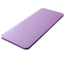 Outdoor Pads ABGZ-Yoga Knee Pad 15Mm Yoga Mat Large Thick Pilates Exercise Fitness Workout Non Slip Camping Mats