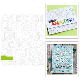 English Alphabet Metal Cutting Dies For DIY Embossing Cut Paper Craft Making Word Greeting Card Scrapbooking NO Stamps 210702