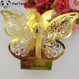 Gift Wrap 10pcs/lot Wedding Candy Box Butterfly Shape Party Baby Shower Favour Paper Boxes 5Z-SH112
