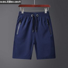 shorts running men's stretch quick dry Men's 5-point shorts casual shorts for men sports pants loose beach pants 210720
