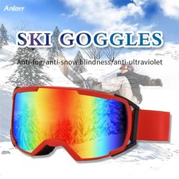 sports goggles kids Australia - Anti-fog UV400 Double Lens Ski Goggles Outdoor Sports Skiing Goggles Kids Adults Snow Snowboard Protective Glasses Eyewear 220110