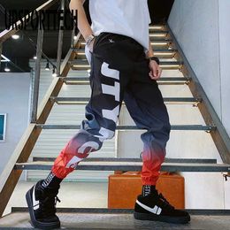 Streetwear Hip hop Joggers Pants Men Loose Harem Pants Ankle Length Trousers Sport Casual Letter Print Sweatpants For Men 3XL X0723