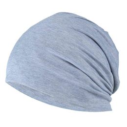 Summer Women Men Beanie Hat Fall Unisex Hip Hop Baggy Cap Solid Color Breathable Thin Soft Hiking Outdoor Hat Bonnet Y21111