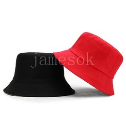 Unisex Sun Hats Women Summer Double Side Bucket Hat Men Pure Colour Panama Fedoras Outdoor Fisherman Visor Basin DB890