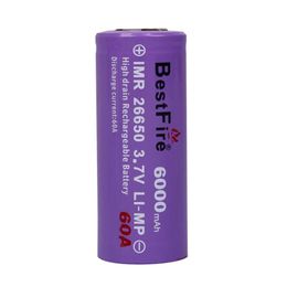 60a 26650 UK - Bestfire 26650 Battery 3.7V Li-ion 6000mAh 60A Rechargeable Battery for Electronic Cigarette Flashlight Led Torch Lighta05 a58