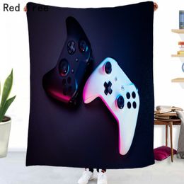 Drop Shipping Custom Design Gamepad Printing Blanket Kids Children Adults Funny Gift Home Textile Decor Large Size Cover Blankets