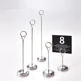 number stands Australia - Party Decoration Cards Clips Wedding Table Number Stand Desktop Place Po Holders Romantic Circle Gold Clamps