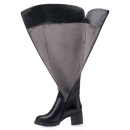 2022 Fashion Sexy High Heels Women Knee High boots Leather Office Ladies Dress Shoes Female Autumn Winter Boots Woman 42 43