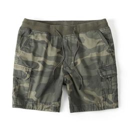 Men's Shorts Camoufalge Cargo Shorts Man Casual Shorts Cotton Loose Baggy Pockets Shorts Military Army Summer Korean Trendy Men Clothing G230316