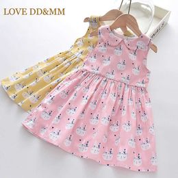 LOVE DD&MM Baby Girls Cartoon Animal Print Costumes Fashion Summer Dresses Kids Birthday Party Vestidos Children Clothing 210715