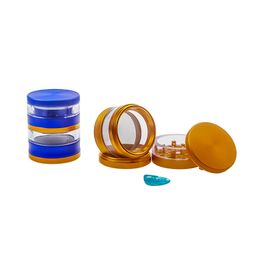 Aluminium Alloy 4 Parts Smoke Grinder 55mm*67mm Herb Grinders 160g Tobacco Spice Muller Crusher Smoking Accessories