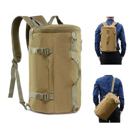 Military Tactical Backpack Hiking Camping Travel Bags Mountaineering Cylinder Bag Men's Outdoor Sport Shoulder