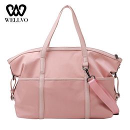 Duffel Bags Multi-pocket Travel Bag Women Hand Luggage Duffle Weekend Female Multifunctional Shoulder Malas De Viagem XA826WB