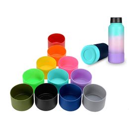 12oz 16oz 18oz 20oz 21oz 24oz Water Cup Silicone Base Silicone Glass Insulated Cover Sports Cup Holder