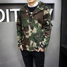 Giacche da uomo Uomo Camouflage Camo Giacca a vento Streetwear Giacca Hip Hop Uomo Primavera Tattico Militare Casual