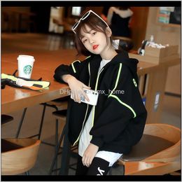 Baby Clothing Baby Maternity Drop Delivery 2021 Dresses Kids Windbreaker Clothes Spring Autumn Zipper Letter Jackets Coats Toddler Girl Jacke