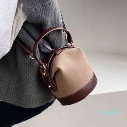 Fashion Bag Tote Retro Scrub Pu Leather Crossbody s for Women Brand Small Shoulder Messenger Female Winter Handbags