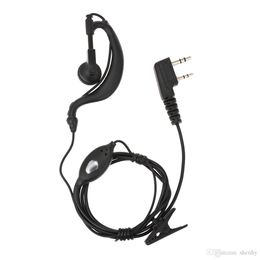 P992-PM01 Walkie Talkie Headphones Earpiece with Microphone PTT Headset for Motorola Two Way Radio Walkie-Talkie 2 Pin K/M Plug