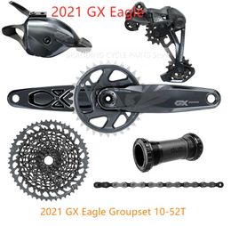 Bike Derailleurs 2021 GX EAGLE 1x12s 12 Speed 10-52T Groupset Kit DUB Crankset Shifter Rear Derailleur Cassette YBN Chain 3MM