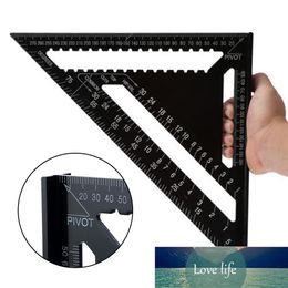 7/12 inch Metric Aluminum Alloy Triangle Angle Ruler Protractor Swanson Speed Square Layout Gauge Woodworking Measurement Tool Factory price expert design Quality