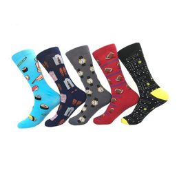 Men's Socks Autumn Winter Style Long Stockings Lovers Cotton Fashionable Cartoon Adults Sushi