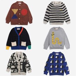 BC Brand Kids Sweaters Boys Girs Cute Print Knit Cardigan Baby Child Winter Autumn Cotton Fashion Outwear Clothes 211201