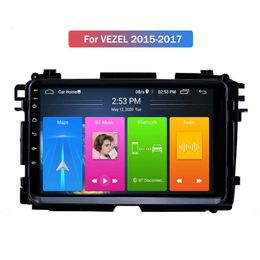 2 Din Dokunmatik Ekran Android 10.0 2 + 32g Araba DVD Oynatıcı Radyo GPS Navigasyon Honda Vezel 2015-2017 Multimedya Sistemi Wifi FM