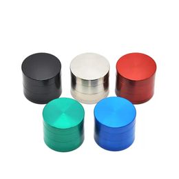 2022 new Newest 4 parts Zinc Alloy Tobacco herbal Grinder 4 Pieces Cigar Herb Spice Crusher Machine Magnet Strainer 40MM/50MM/53MM/58MM