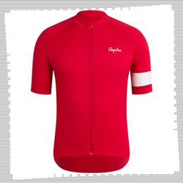 Pro Team rapha Cycling Jersey Mens Summer quick dry Sports Uniform Mountain Bike Shirts Road Bicycle Tops Racing Clothing Outdoor Sportswear Y21041298
