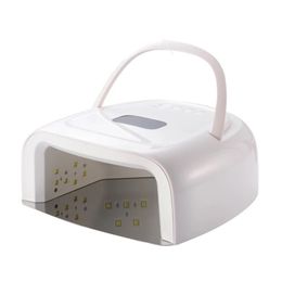 60W Rechargeable Nail Lamp Wireless Gel Polish UV Cure Light Professional Nail Dryer Cordless Nail UV LED Lamp 220104