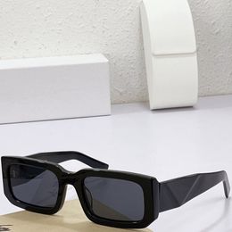Sonnenbrille für Herren und Damen, PR06YS, täglich, lässig, quadratisch, schwarzer Rahmen, Outdoor, Reisen, Urlaub, Anti-UV400, Designer, Top-Qualität, mit Box