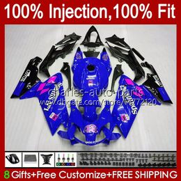 Injection OEM For Aprilia RSV125RR RSV-125 RSV125 R 06-11 34No.136 RS-125 RSV Blue black RS 125 RR 125RR 2006 2007 2008 2009 2010 2011 RS125 RS4 06 07 08 09 10 11 Fairing