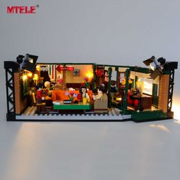 MTELE Brand LED Light Up Kit For 21319 Ideas Series Central Perk (NOT Include The Model) Q0624