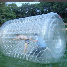 Water Walker Inflatable Bouncers TPU 2.6x2.4x1.9m Commercial Walkerz Wheel Hamster Roller with Pump