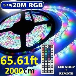 Strips Strip Light Flexible LED Lamp Tape Ribbon RGB 5M 10M 20M TV Desktop Screen BackLight Decoration For Living Room CeilingLED