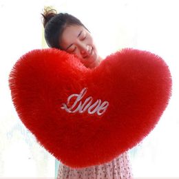 Dance Props Heart Pillow Embroidered Plush Toys Bedroom Back Cushion Activity Gifts Wedding Supplies Lovely Girly Heart F8248 210420