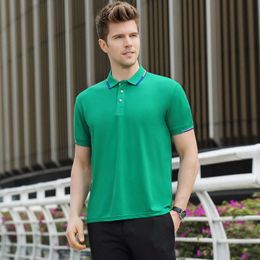 Sommer Poloshirt Kurzarm Casual England Stil Reine Farbe Business Atmungsaktive Weiche Trikots Camisa Social Masculina Top 210609