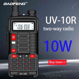 New Professional Walkie Talkie UV 10R 10km 128 Channels VHF UHF Dual Band Two Way CB Ham Radio Baofeng UV-10R