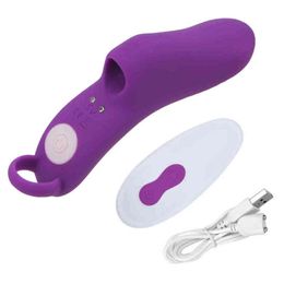 Nxy Sex Vibrators Olo 9 Frequency Finger Vibrator g Spot Massage Female Masturbator Toys for Women Clitoris Stimulator Wireless Remote Control 1216