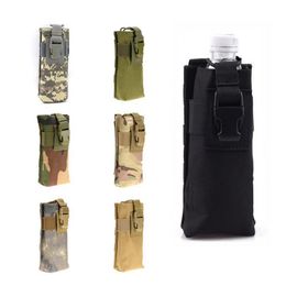 Outdoor Tactical Military Molle System Water Bottle Bag Kettle Pouch Holder For Fishing Hunting Bolsa De Agua Bags