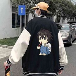 Kawaii Death Note Hoodies Anime Graphic Hoodie for Men Women Cosplay Jacket Coat Clothes H1227