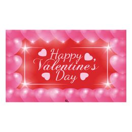 Valentine's Day Banner Banner Banners Background Cloth Love Decoration Hanging Flag Romantic Party Celebration Flags New Style RRD13506