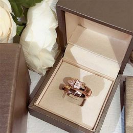 non adjustable open ladies' important initial Jewellery ring Personalised creative rings are suitable for a 211217