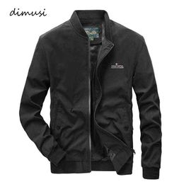 DIMUSI Autum Men's Bomber Zipper Jacket Male Fashion Streetwear Pilot Coat Casual Outwear Slim Fit Baseball Jackets Men Clothing Y1122