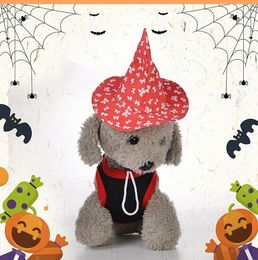 Dog Apparel witch Magic Hat cute Pet hats dog halloween costume decorate Supplies 6 color T2I52413