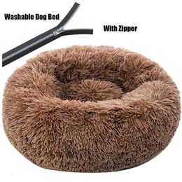 Super Large Dog Bed With Zipper Long Plush Pet Sofa Cat Mats House Washable Cushion Sofa Dogs Warm Sleeping Kennel Drop 210915