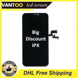 Biggest Discount For iPhone X LCD Display Panels A+++ High incell quality Touch Screen Digitizer Complete Assembly Replacement 5.8" black