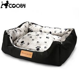 Pet Dog Bed Soft Cats Mats Breathable kennels All Seasons Pets House for Small Larger Cotton COO033