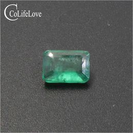 5mm * 7mm 0.7ct Real Natural Emerald Gemstone Emerald Cut Emerald Loose Gemstone H1015