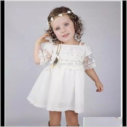 Baby Girls Lace Strapless Dress Children Suspender Princess Kids Summer White Skirt Child Boutique Clothing Umixf 4Oqxu